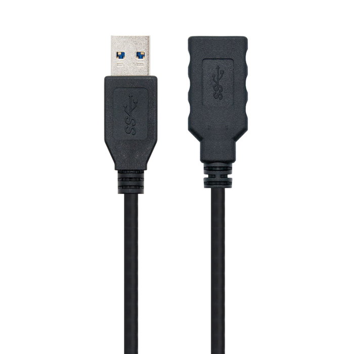 NANO CABLE Cable USB 3.0 A/M - A/H 2m Negro
